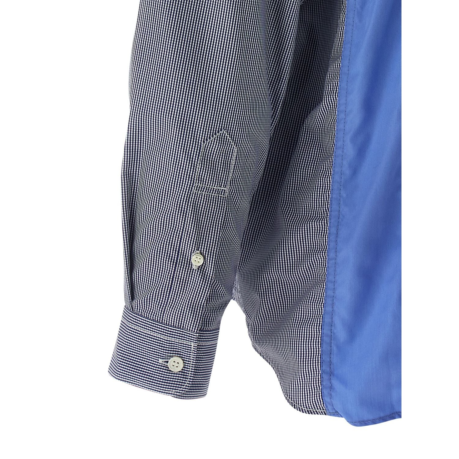 Comme Des Garçons Blue Cotton Blouse