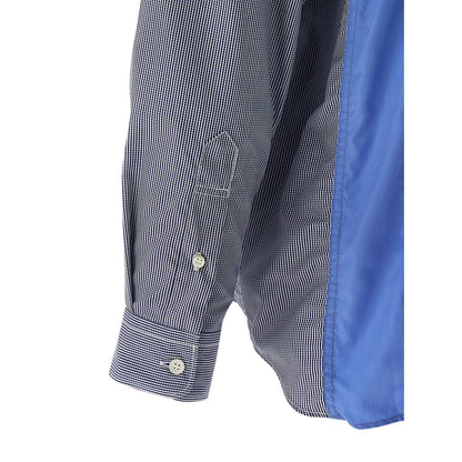 Comme Des Garçons Blue Cotton Blouse