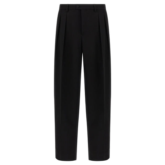 Dolce & Gabbana Black Virgin Wool Dress Pants