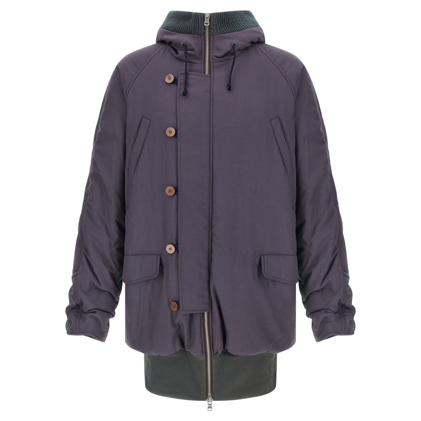 Magliano Purple Virgin Wool Parka
