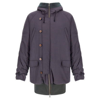Magliano Purple Virgin Wool Parka