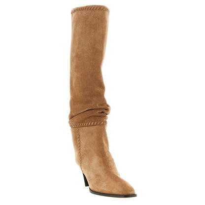 Jimmy Choo Beige Leather Over The Knee