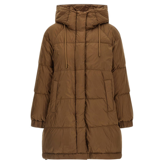 Max Mara Brown Polyester Parka