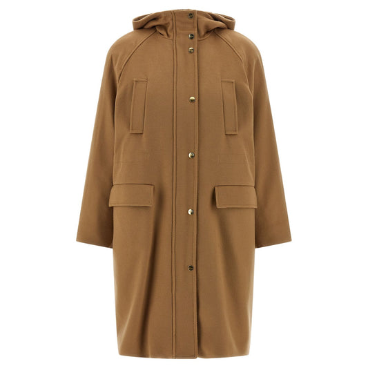 Max Mara Beige Polyamide Parka