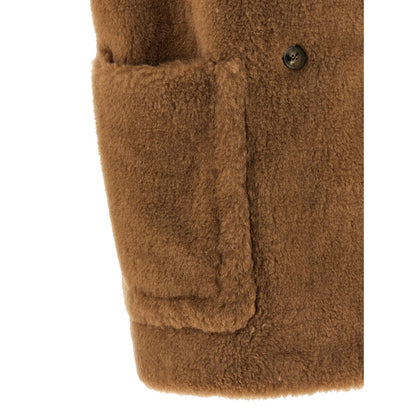 Max Mara Beige Wool Sleeveless Jacket