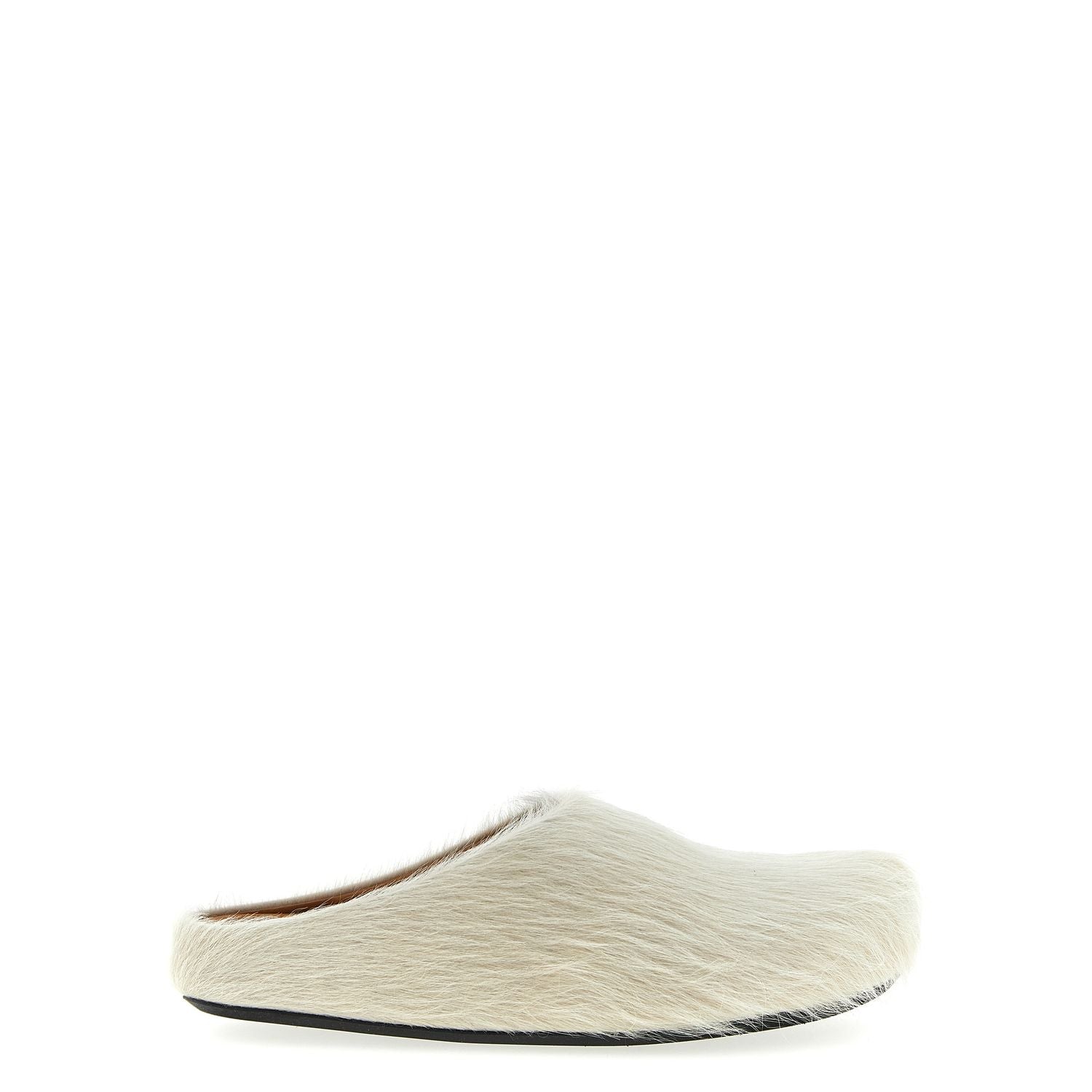 Marni White Calfskin Mules