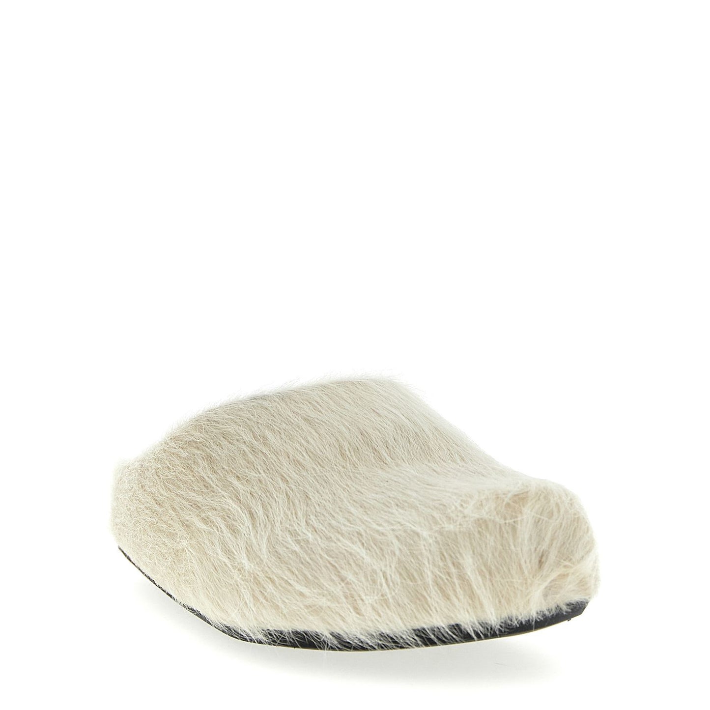 Marni White Calfskin Mules