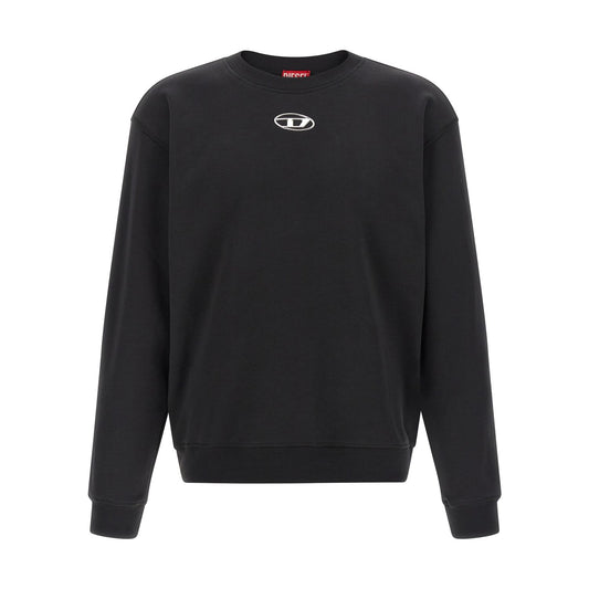 Diesel Black Cotton Sweatshirt