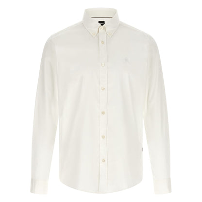 Hugo Boss White Cotton Blouse