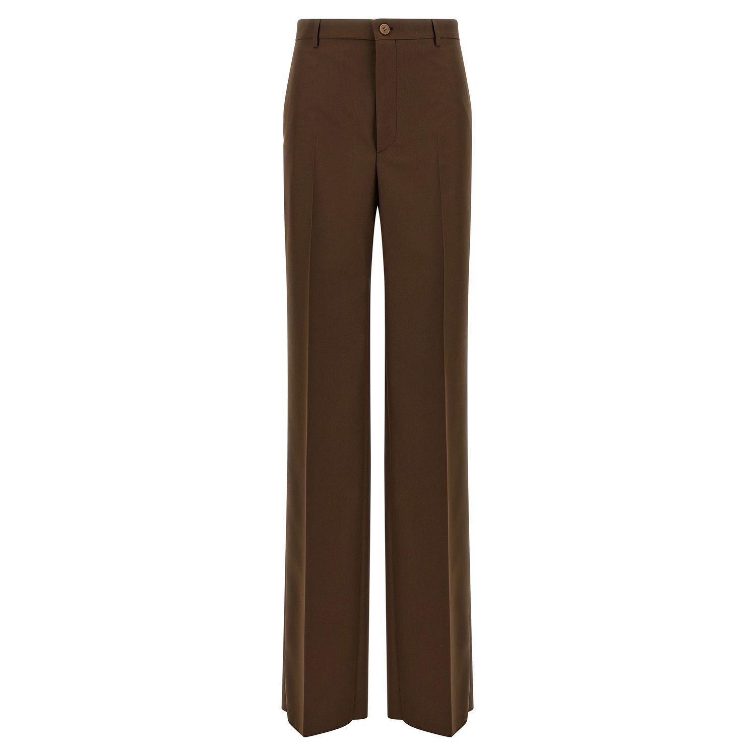 Gucci Brown Polyester Dress Pants