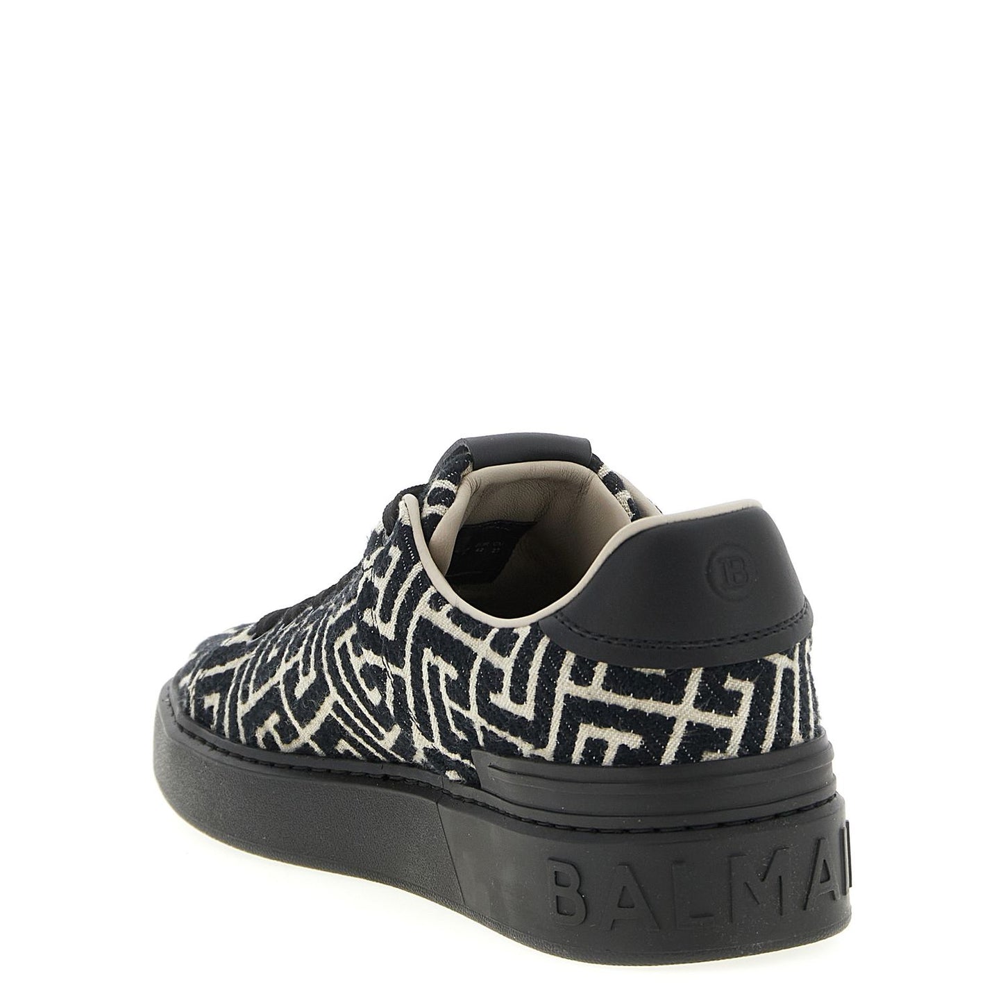 Balmain Black Cotton Sneakers