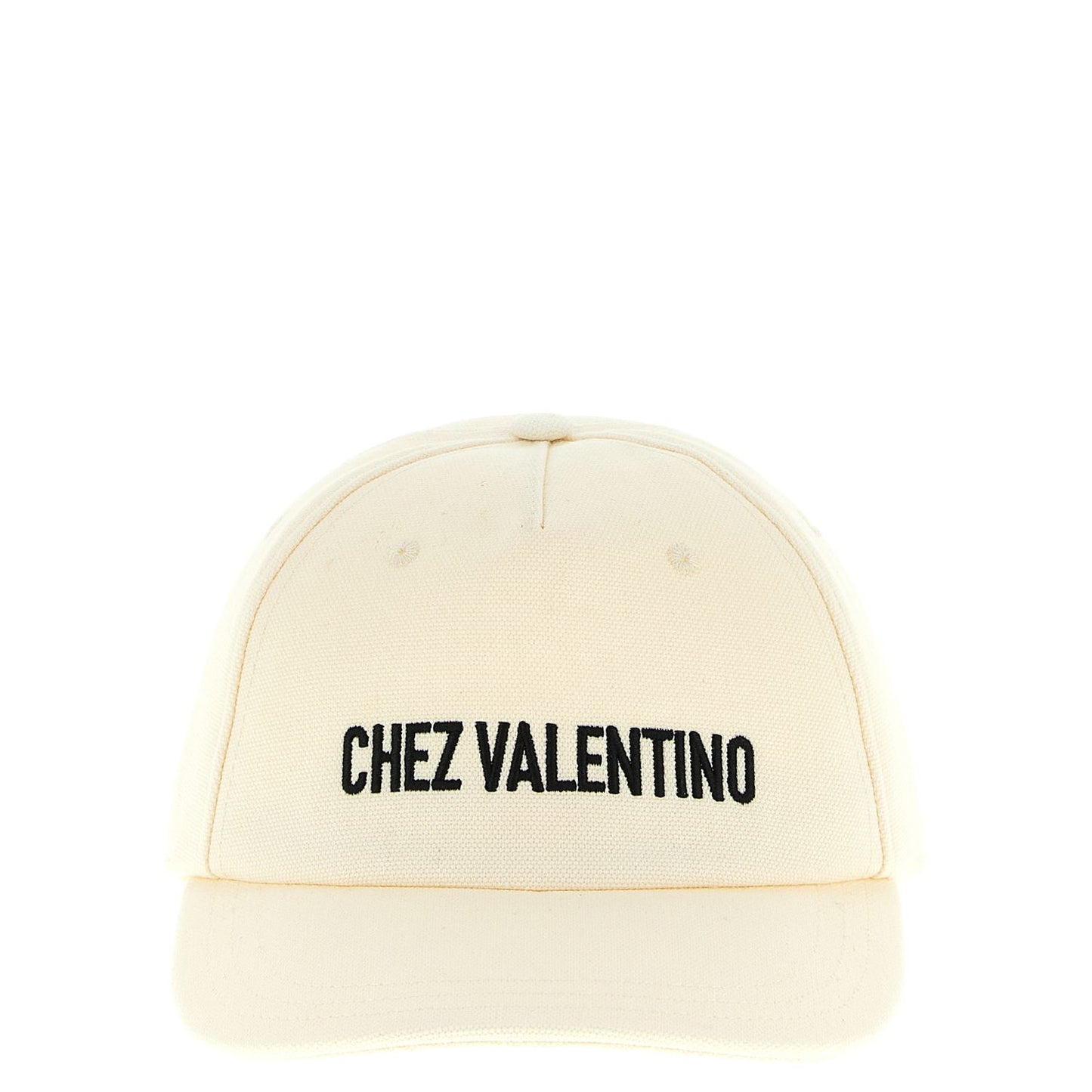 Valentino Garavani Beige Cotton Cap (Baseball Hat)