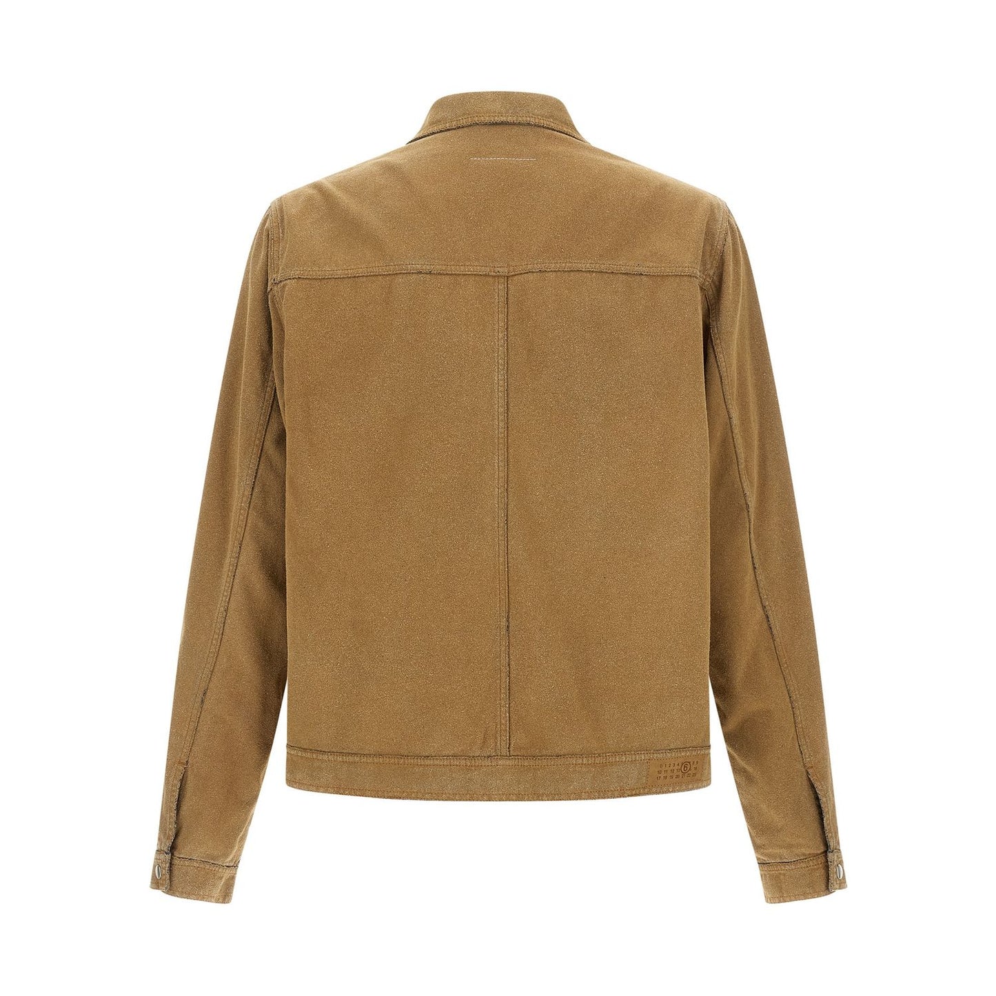 MM6 Maison Margiela Beige Cotton Denim Jacket