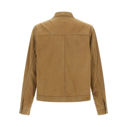 MM6 Maison Margiela Beige Cotton Denim Jacket