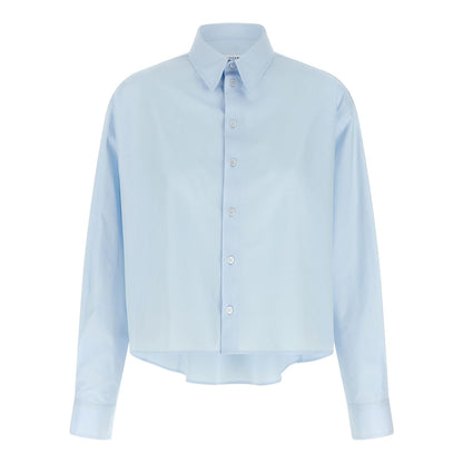 MM6 Maison Margiela Blue Cotton Blouse
