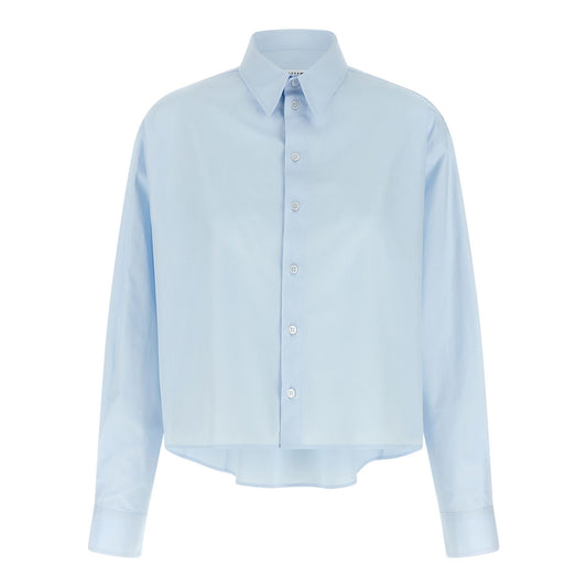 MM6 Maison Margiela Blue Cotton Blouse