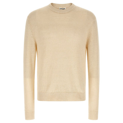 Jil Sander Beige Hemp Cardigan