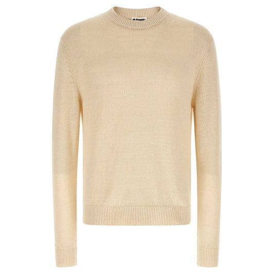 Jil Sander Beige Hemp Cardigan