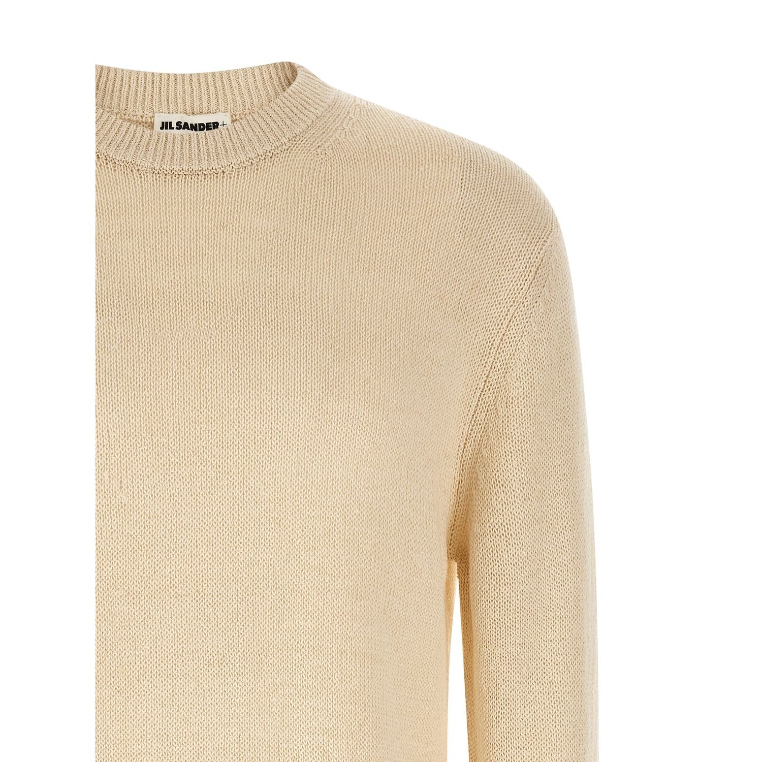 Jil Sander Beige Hemp Cardigan
