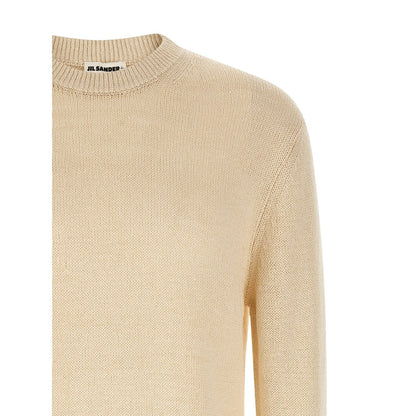 Jil Sander Beige Hemp Cardigan