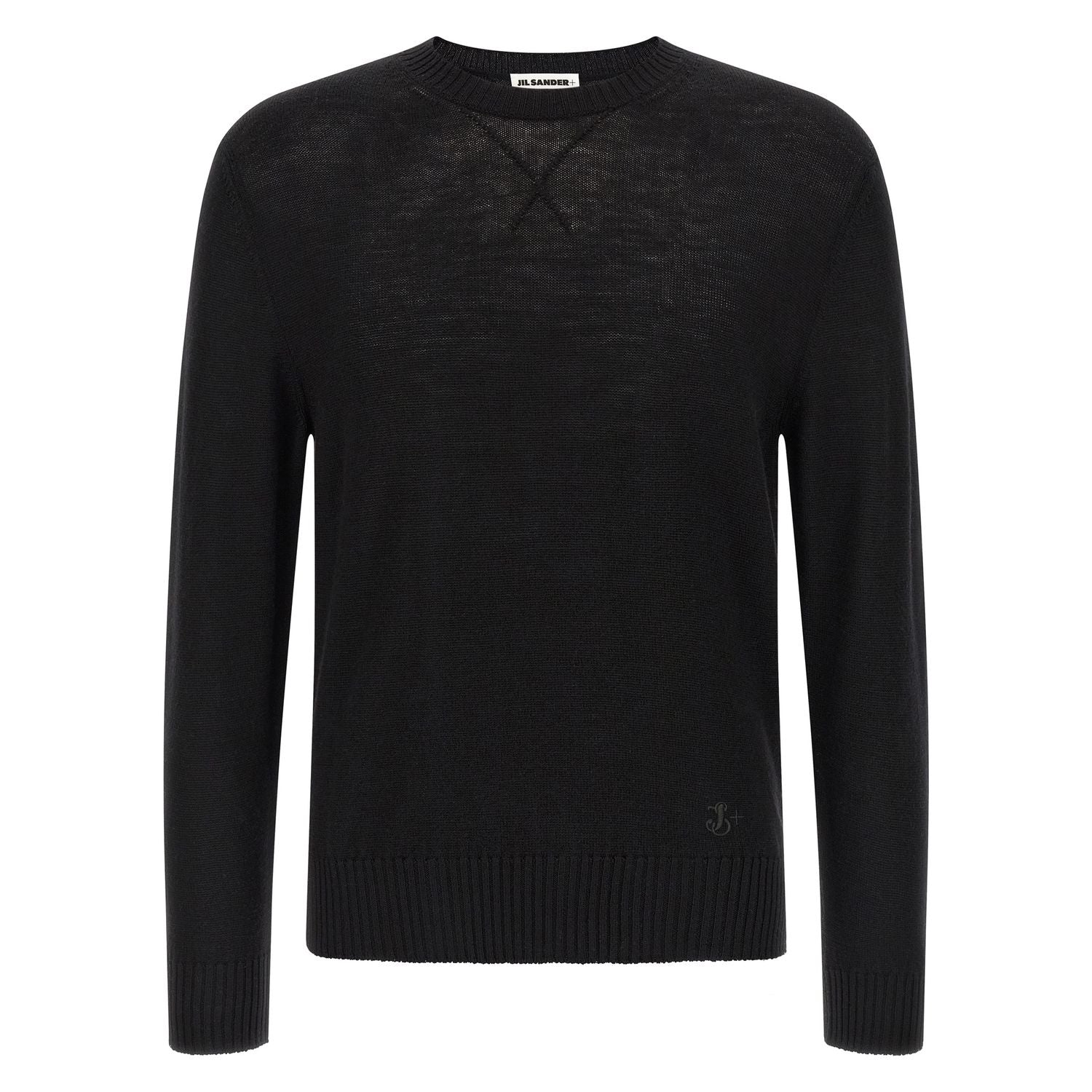 Jil Sander Black Virgin Wool Cardigan