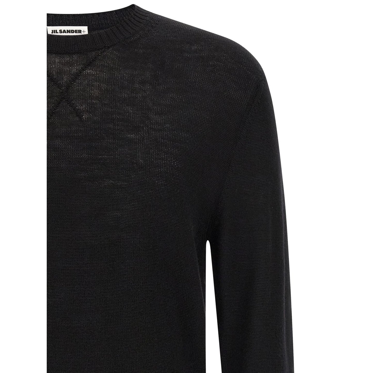 Jil Sander Black Virgin Wool Cardigan