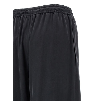 Max Mara Blue Silk Casual Pants