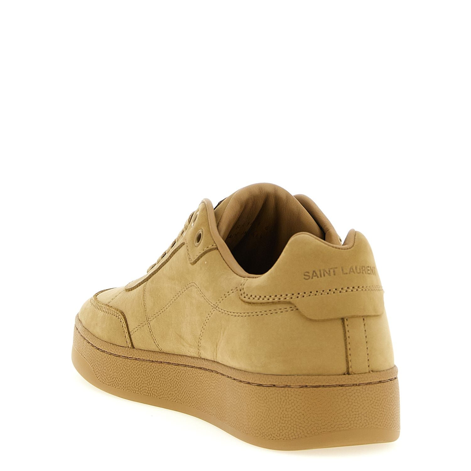 Saint Laurent Beige Calfskin Sneakers