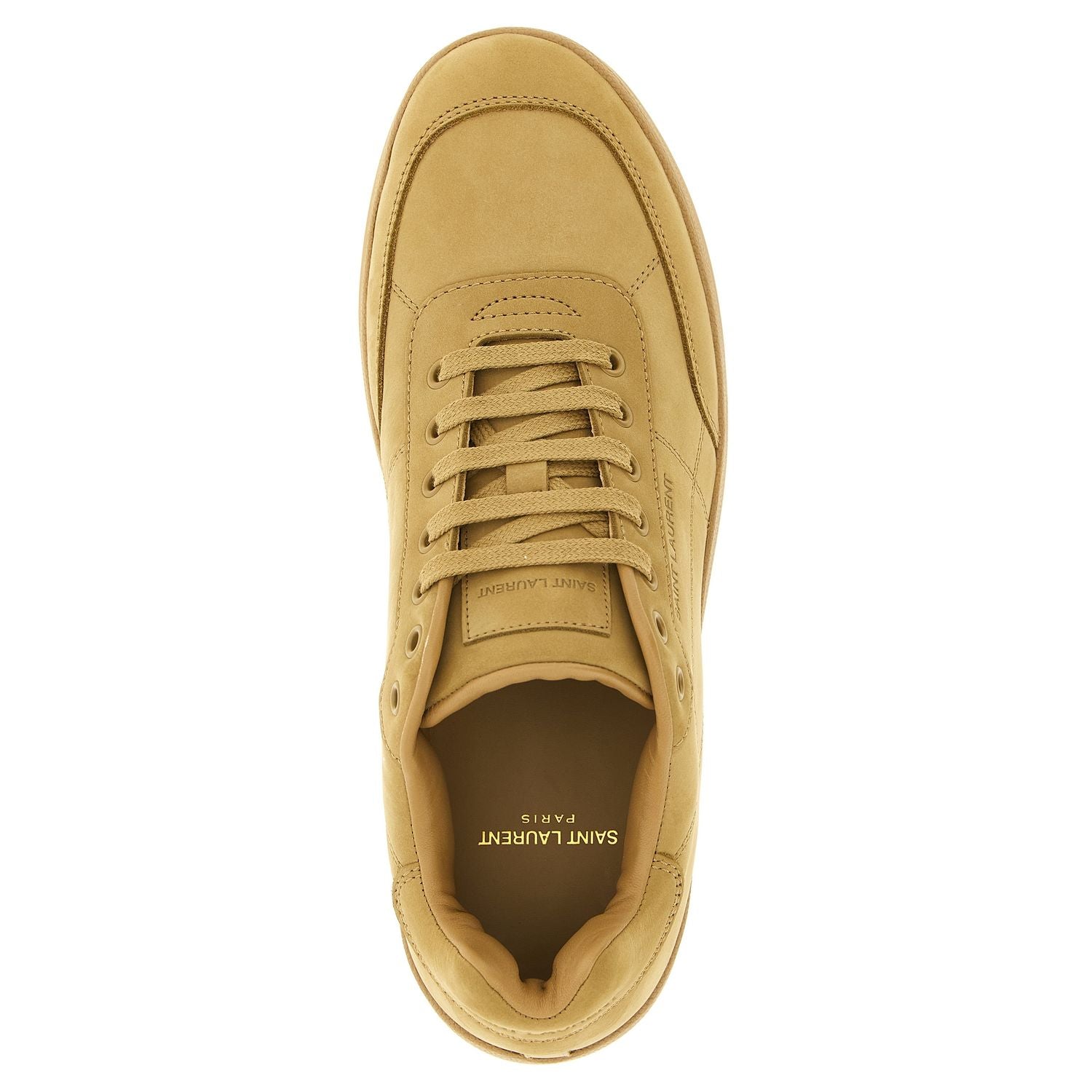 Saint Laurent Beige Calfskin Sneakers