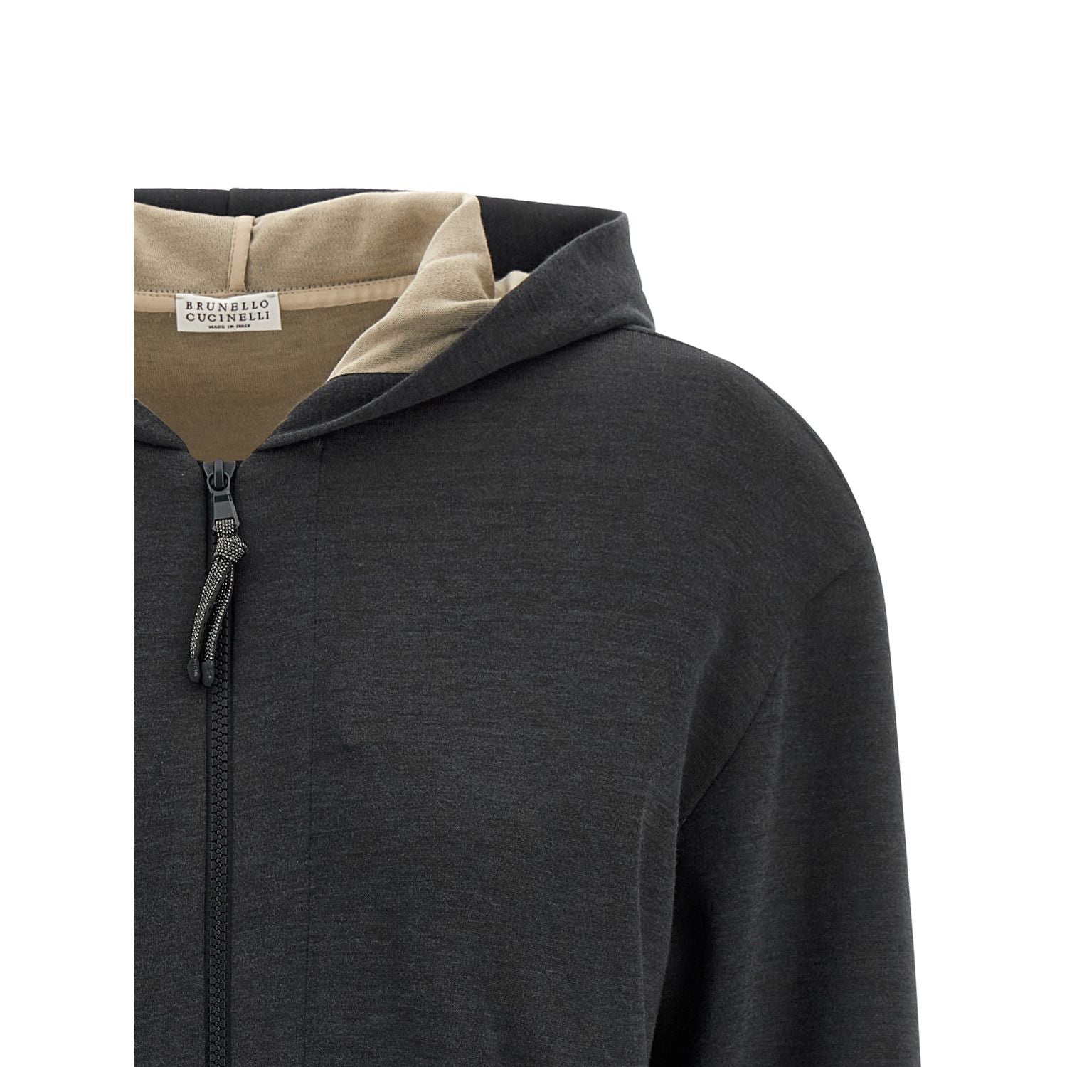Brunello Cucinelli Gray Cotton Hoodie