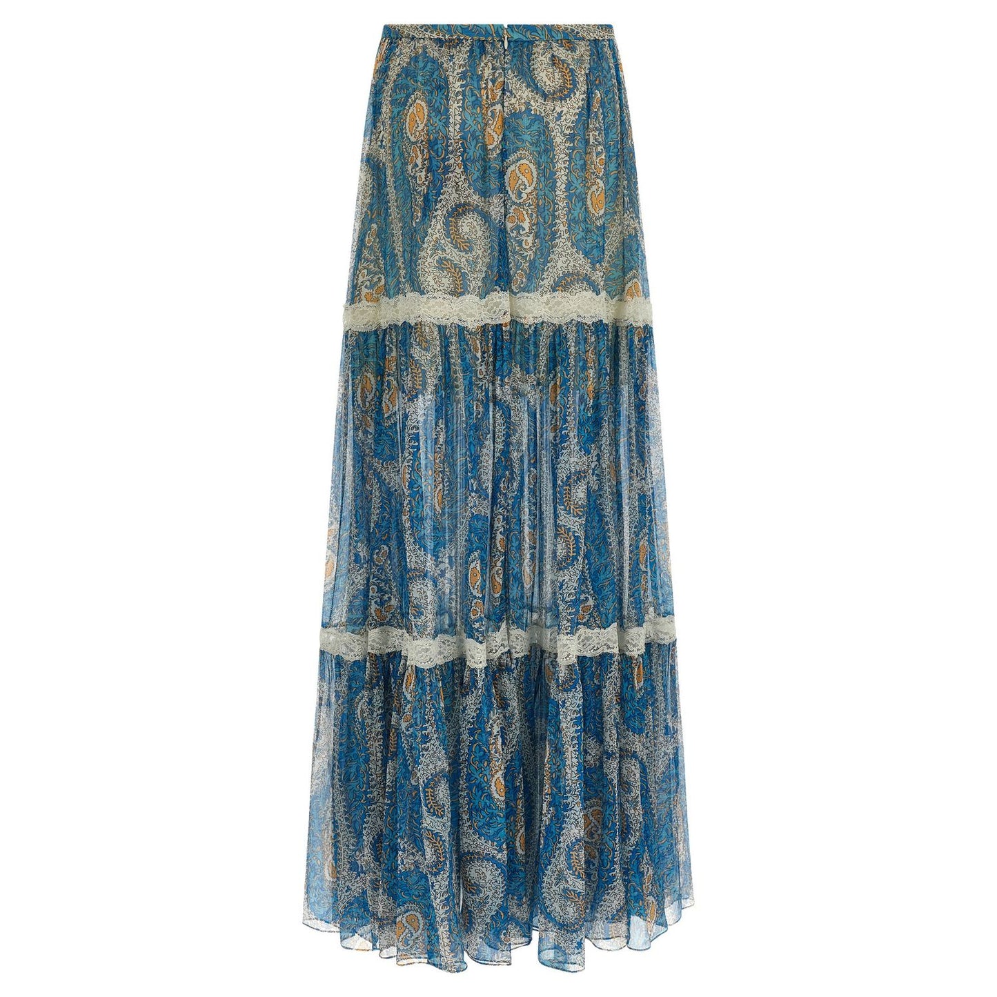 Etro Blue Silk Mini Skirt