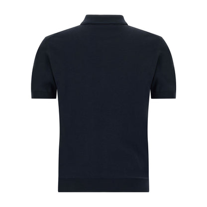 Etro Blue Cotton Polo Shirt