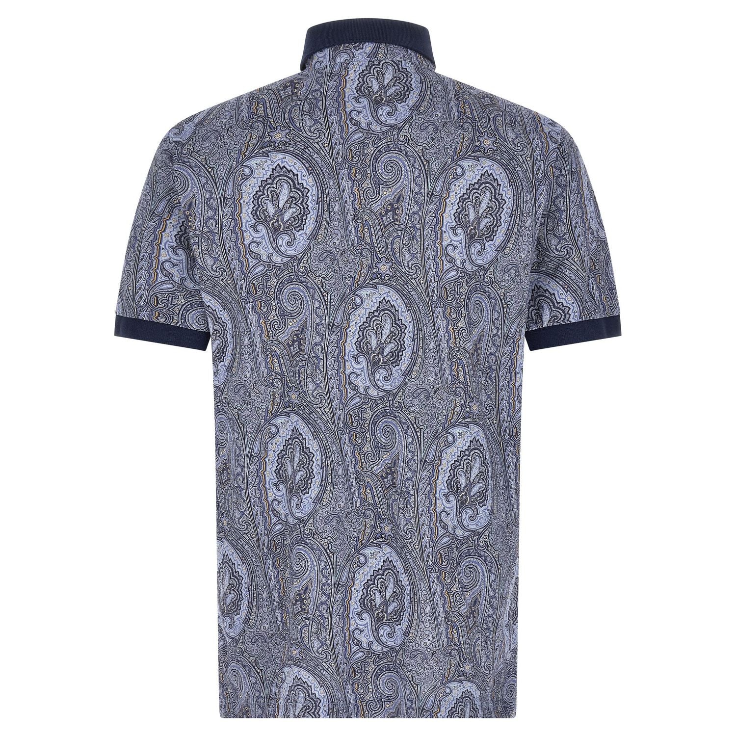 Etro Blue Cotton Polo Shirt