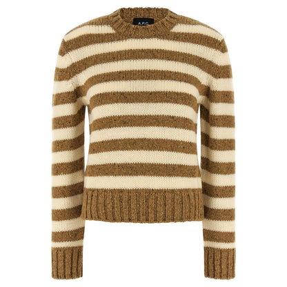 A.P.C. Brown Virgin Wool Cardigan