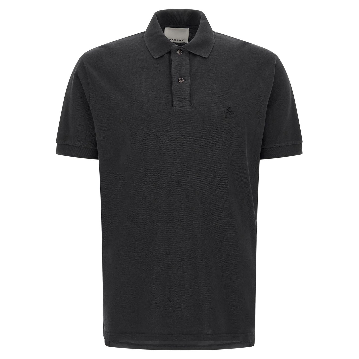 Isabel Marant Black Cotton Polo Shirt