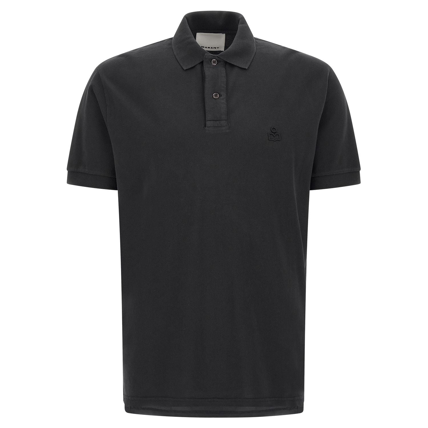Isabel Marant Black Cotton Polo Shirt