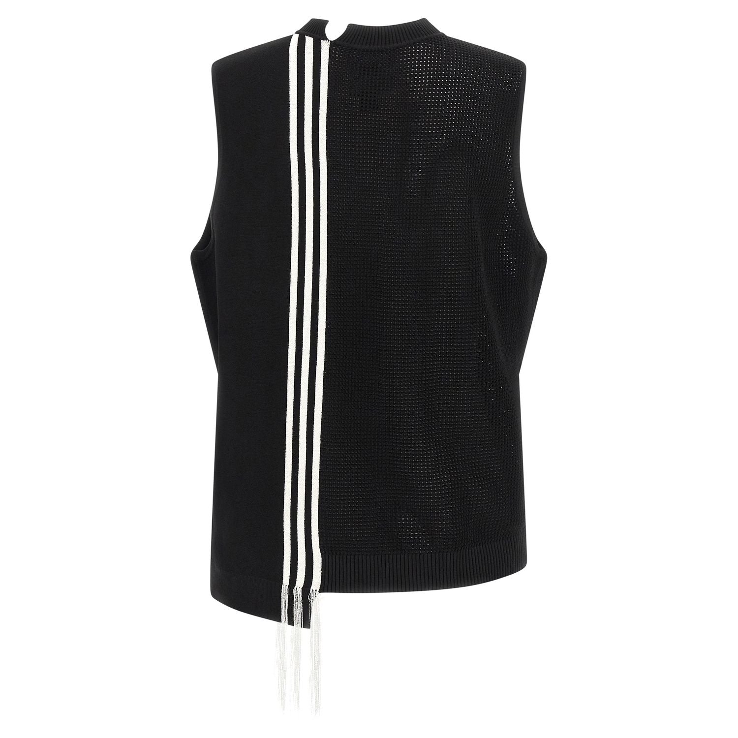 Y-3 Black Rayon Sleeveless Jacket