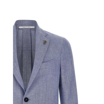 Pal Zileri Blue Wool Blazer