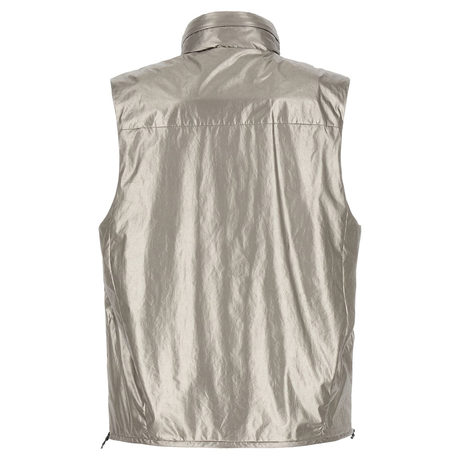 C.P. Company Silver Polyester Sleeveless Jacket