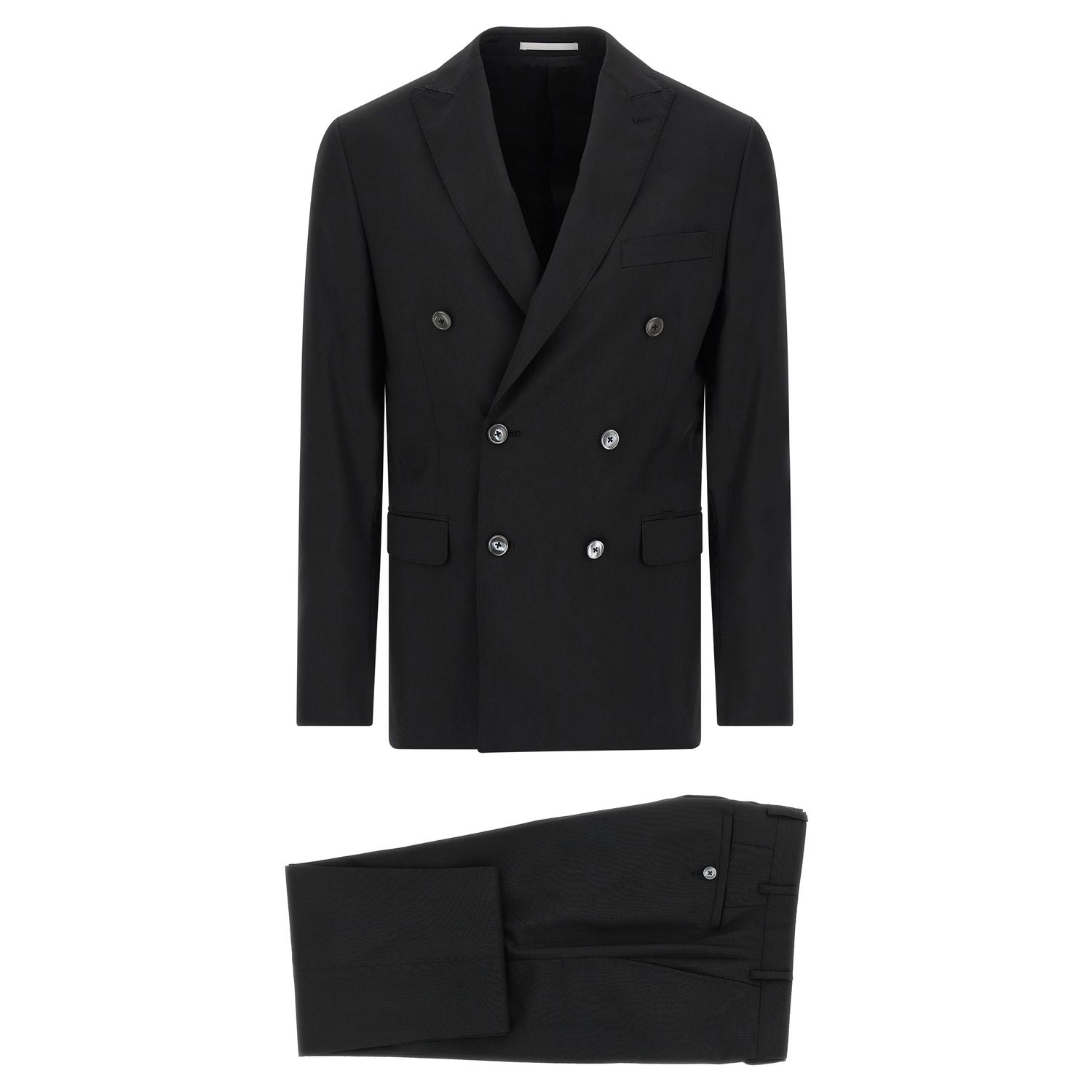 Pal Zileri Black Wool Two-Piece Suit