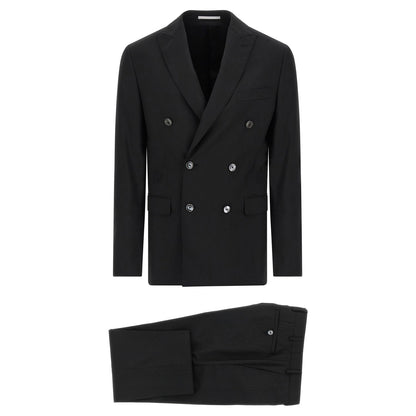 Pal Zileri Black Wool Two-Piece Suit