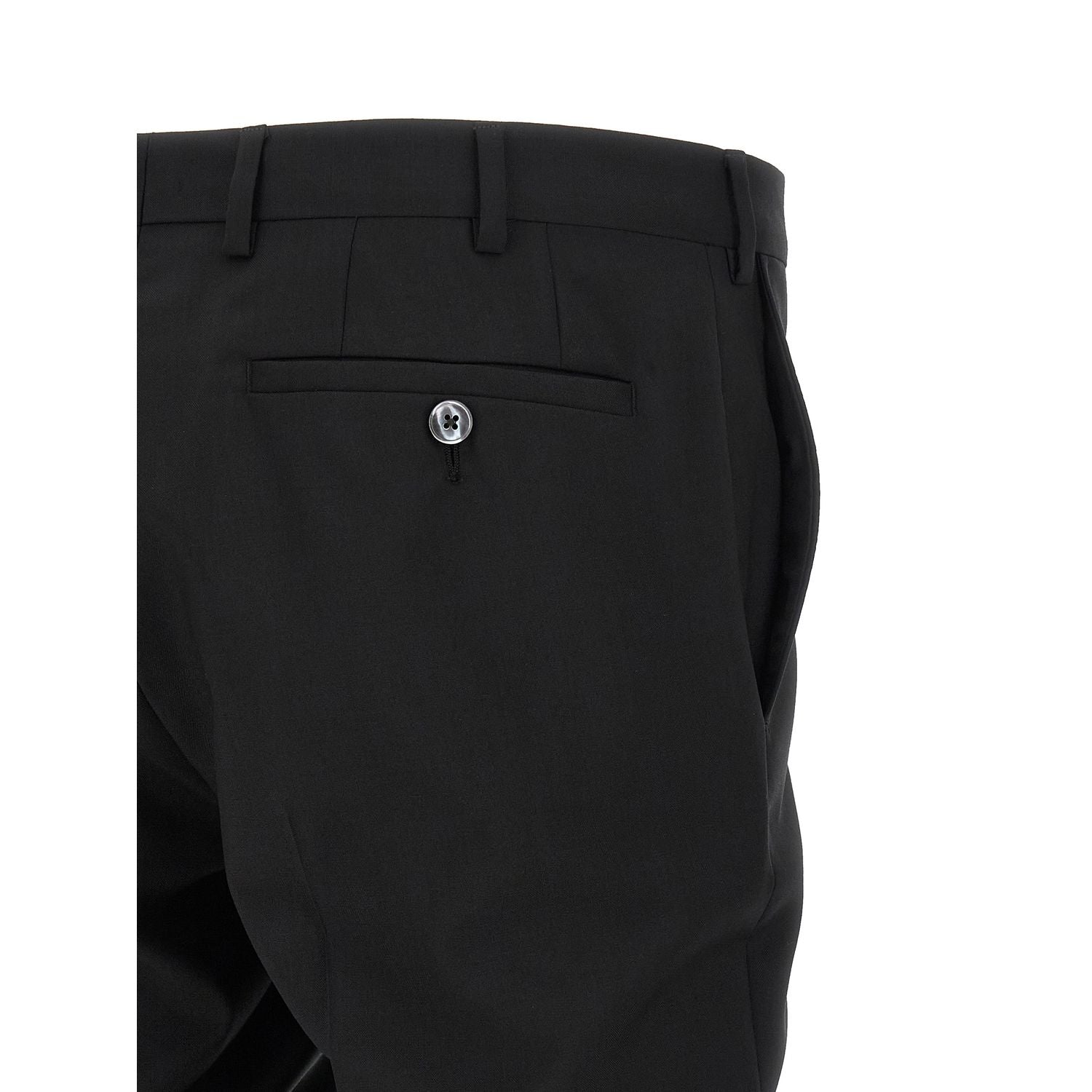 Pal Zileri Black Wool Two-Piece Suit