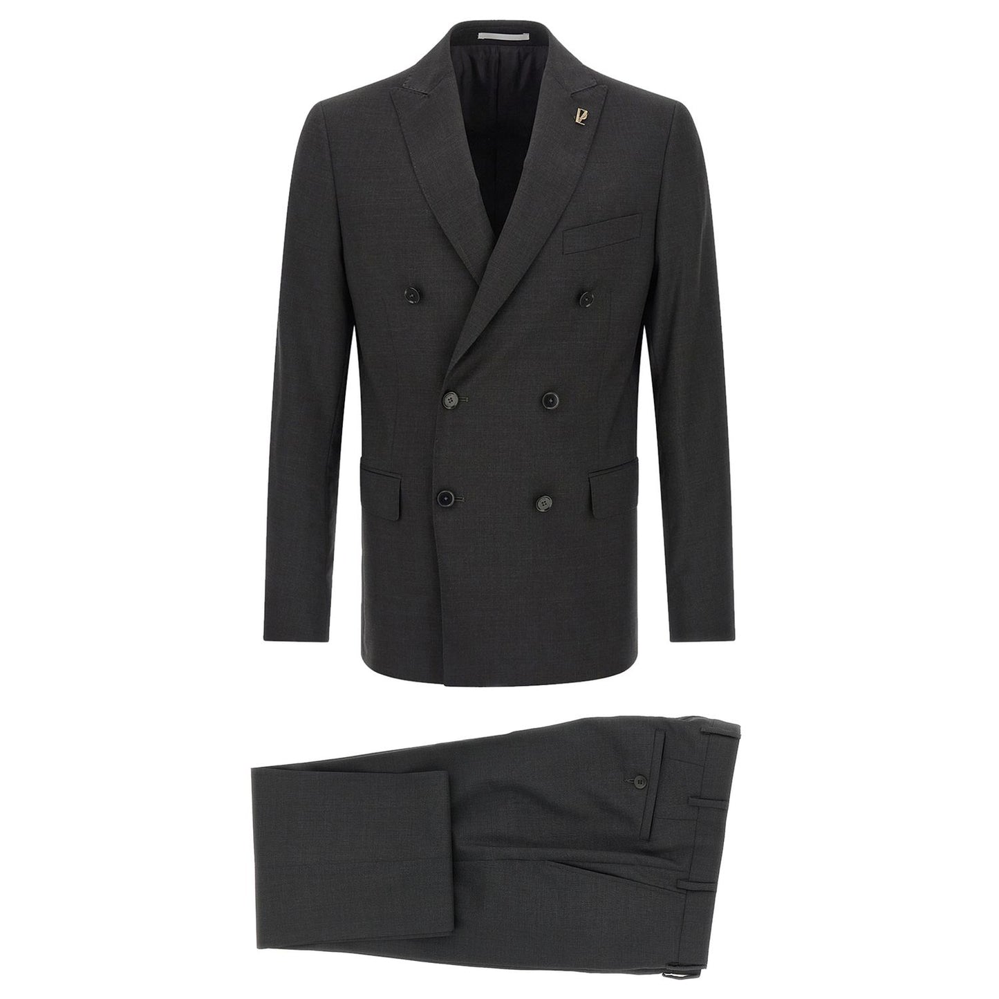 Pal Zileri Gray Viscose Two-Piece Suit