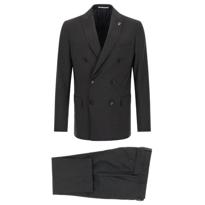 Pal Zileri Gray Viscose Two-Piece Suit