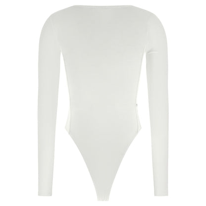 Diesel White Viscose Bodysuit