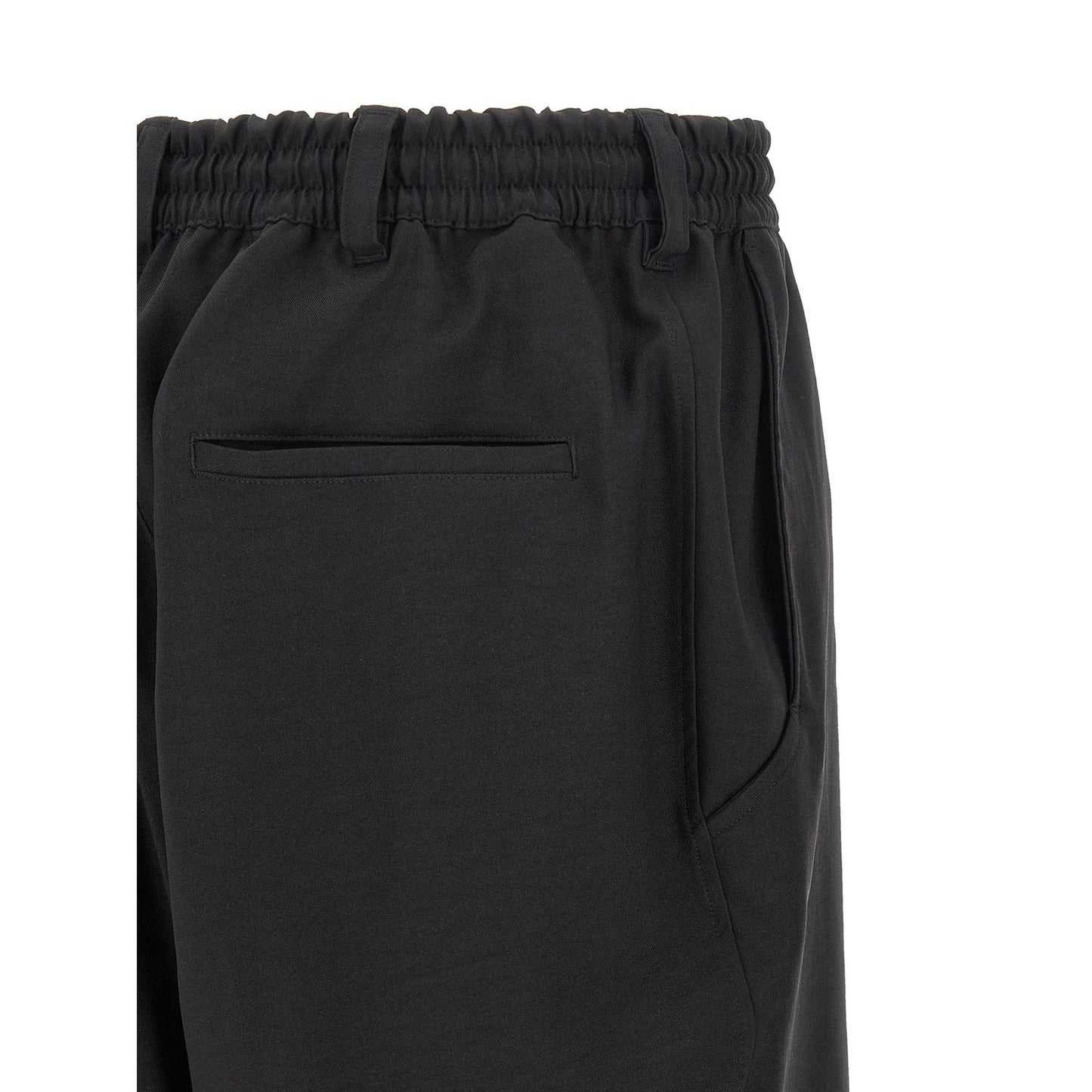 Y-3 Black Polyester Cargo Pants