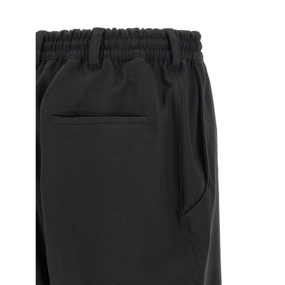 Y-3 Black Polyester Cargo Pants