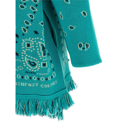 Alanui Blue Cashmere Cardigan