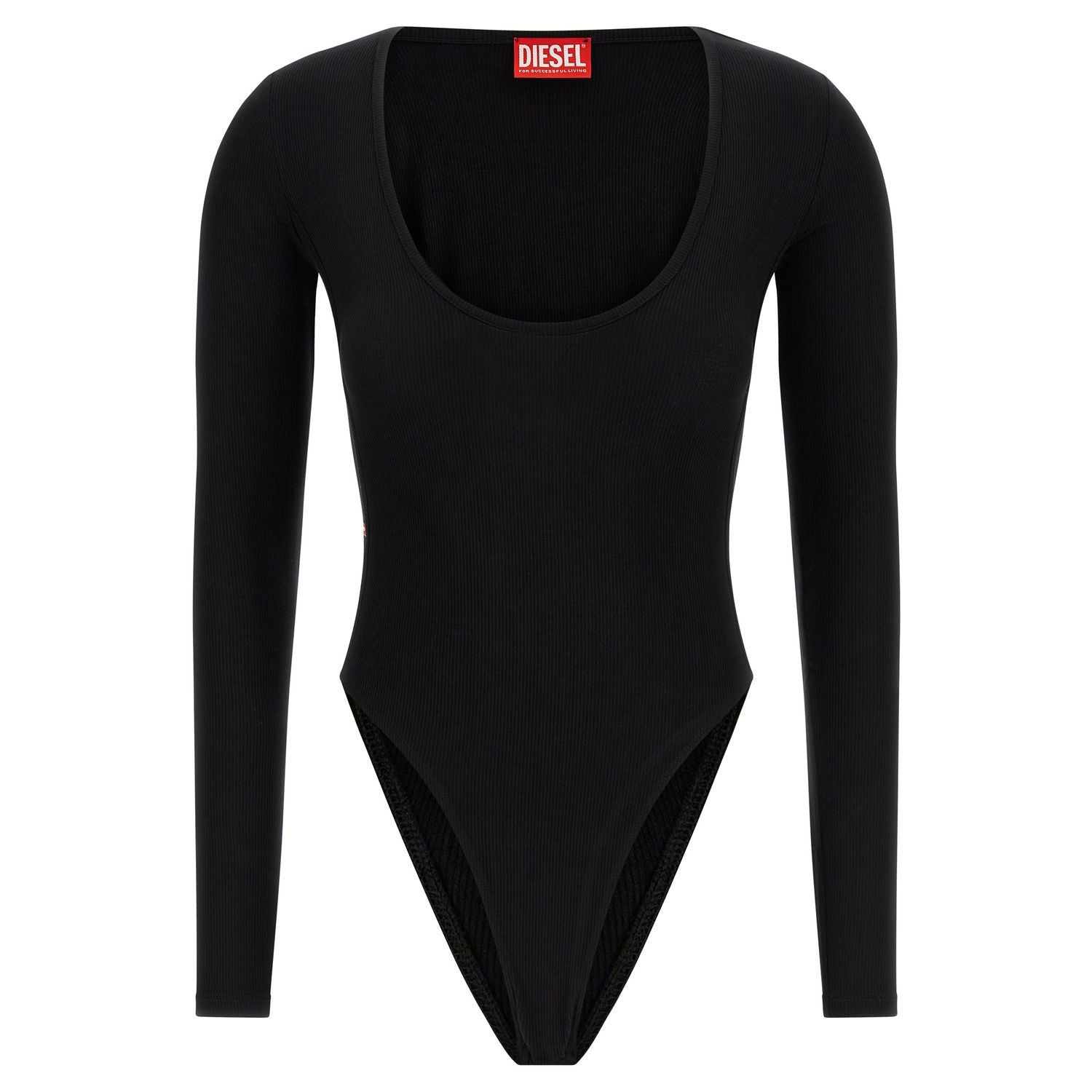 Diesel Black Viscose Bodysuit