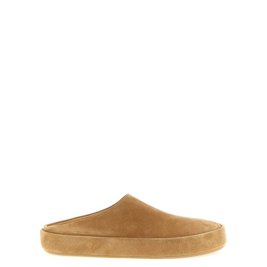 Marsell Beige Calfskin Mules